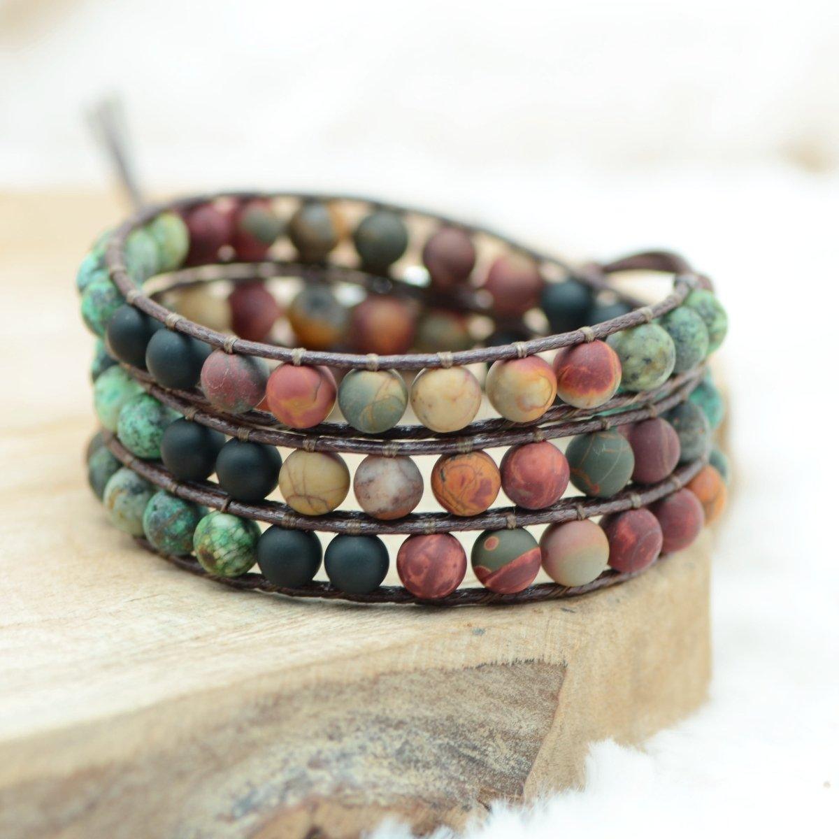 Bracelet Boho "Relâchement" - lespierresdubienetre