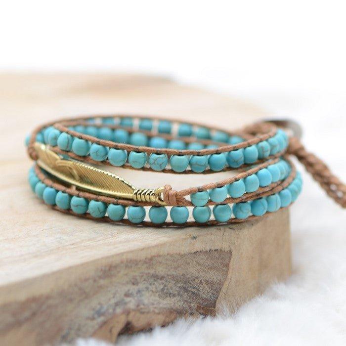 Bracelet Boho "Sagesse et Purification" - lespierresdubienetre