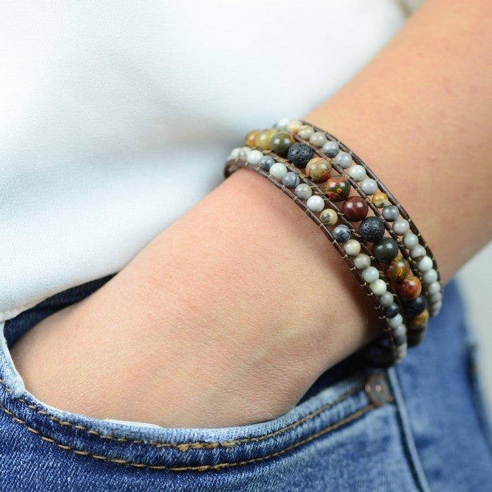 Bracelet Boho "Volonté et Désir" - lespierresdubienetre