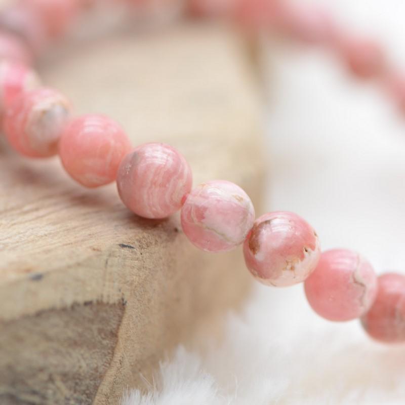 Bracelet "Compassion" en Rhodochrosite - lespierresdubienetre