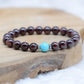 Bracelet "Duo Apaisant" en Amazonite & Grenat - lespierresdubienetre