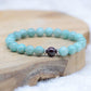 Bracelet "Duo Apaisant" en Amazonite & Grenat - lespierresdubienetre