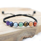 Bracelet "Force 7 Chakras" Shamballa - lespierresdubienetre