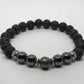 Bracelet "Harmonie et Energie" en Hematite & Pyrite - lespierresdubienetre