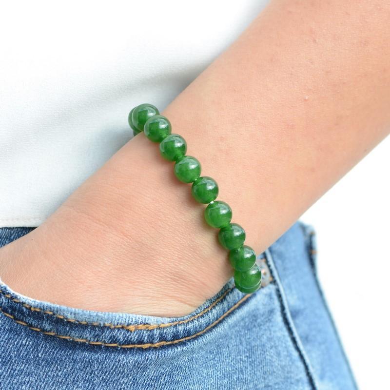 Bracelet "Méditation" en Jade Néphrite - lespierresdubienetre