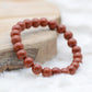 Bracelet "Protecteur" en Jaspe Rouge - lespierresdubienetre