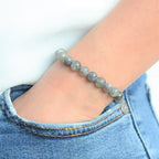 Bracelet "Protection" en Labradorite - lespierresdubienetre