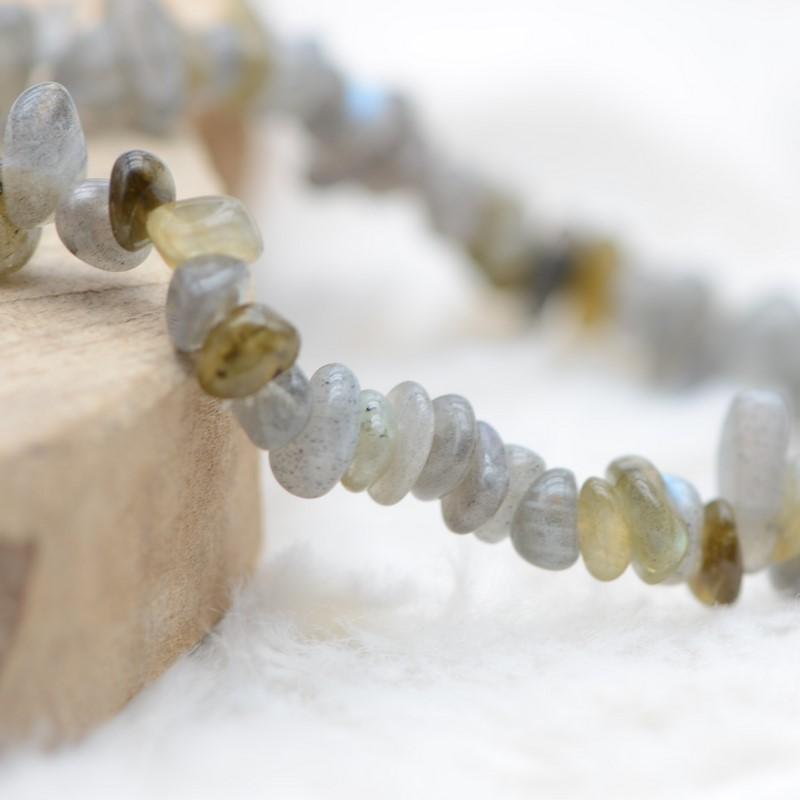 Bracelet "Protection" en Labradorite Chip - lespierresdubienetre