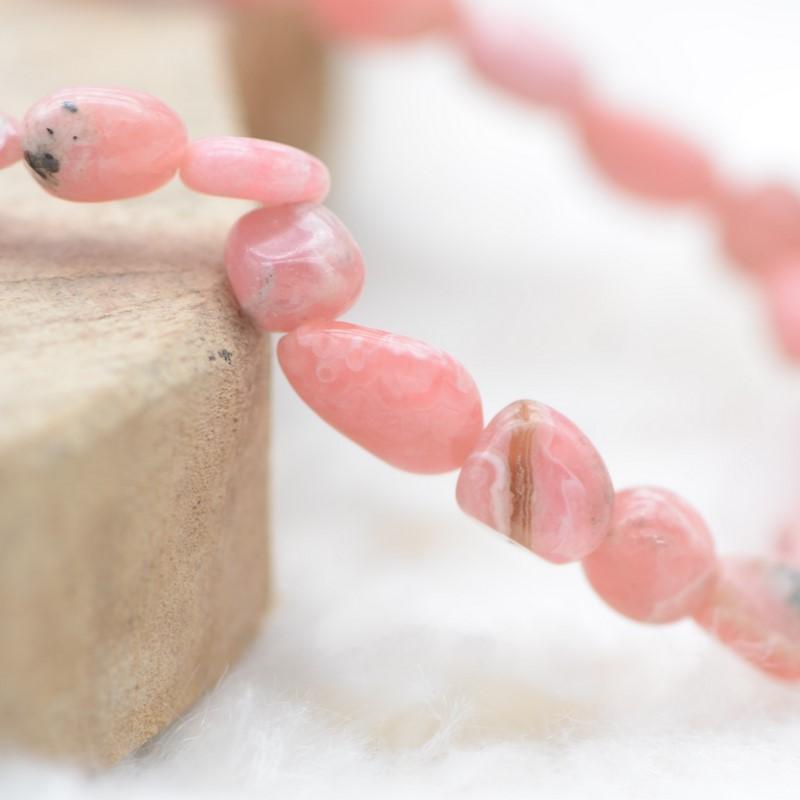 Bracelet roulé "Compassion" en Rhodochrosite - lespierresdubienetre