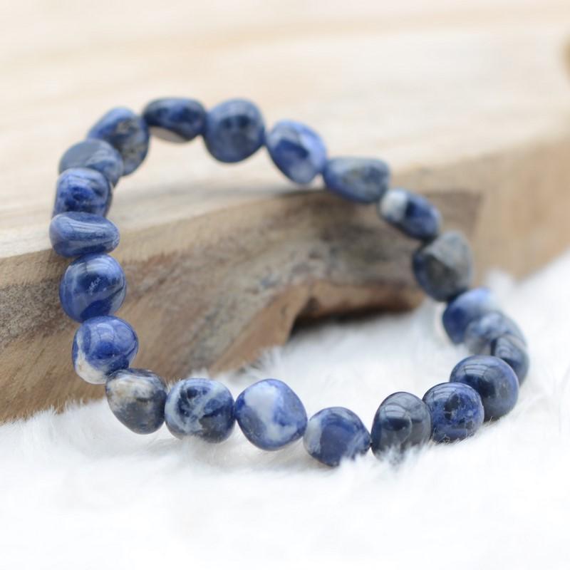 Bracelet roulé "Maîtrise" en Sodalite - lespierresdubienetre