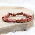 Bracelet roulé "Protecteur" en Jaspe Rouge - lespierresdubienetre