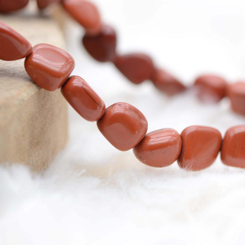 Bracelet roulé "Protecteur" en Jaspe Rouge - lespierresdubienetre