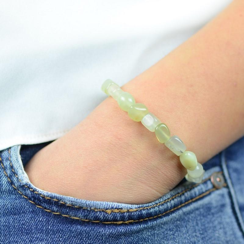 Bracelet roulé "Sérénité" en Jade - lespierresdubienetre