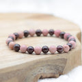 Bracelet "Énergie" Mix en Rhodonite & Grenat