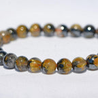 [EXCEPTIONNEL] Bracelet "Positif" en Cristal de Roche Rutil & Hématite AAA - lespierresdubienetre