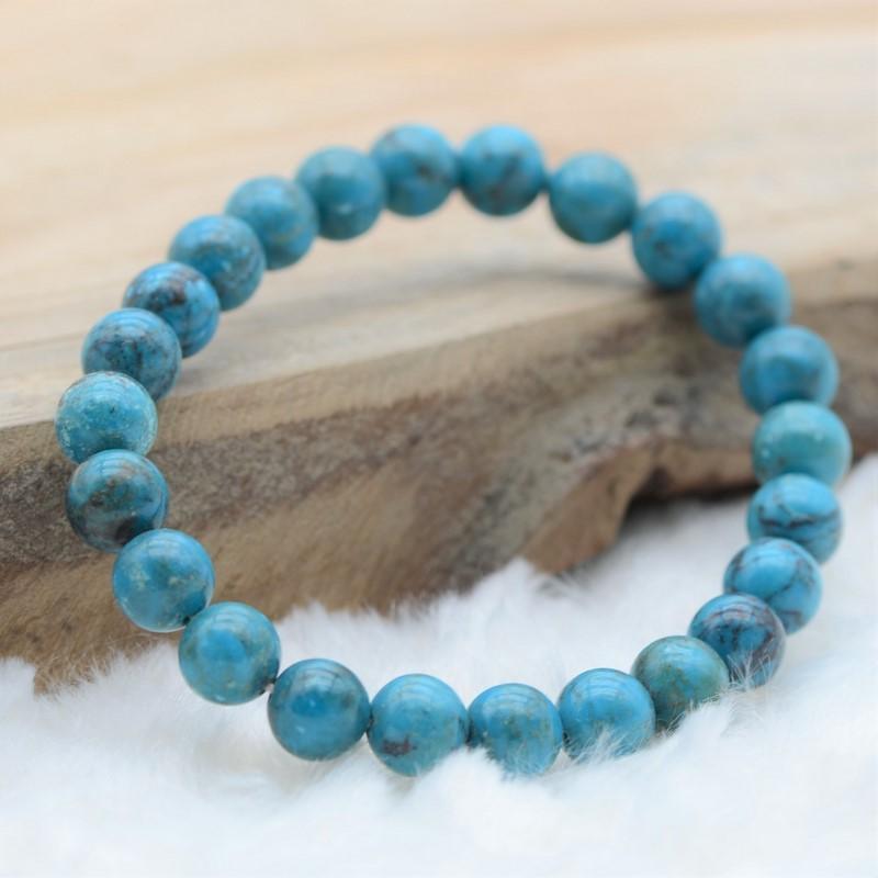 [EXCEPTIONNEL] Bracelet "Positif" en Turquoise Kingman - lespierresdubienetre