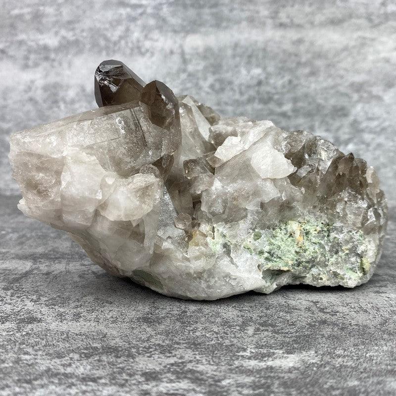Géode de quartz fumé (509g) Réf : GQF10 - lespierresdubienetre
