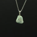 Pendentif "Bonheur" roulé en Aigue-Marine