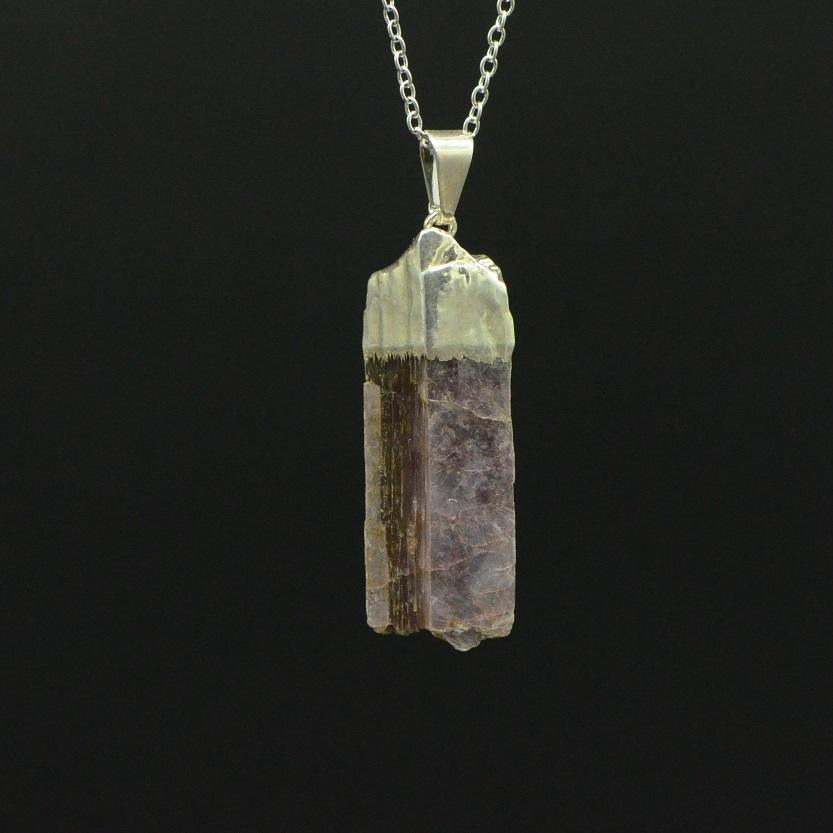 Pendentif "Chance et spiritualité" mica & Lépidolite - lespierresdubienetre