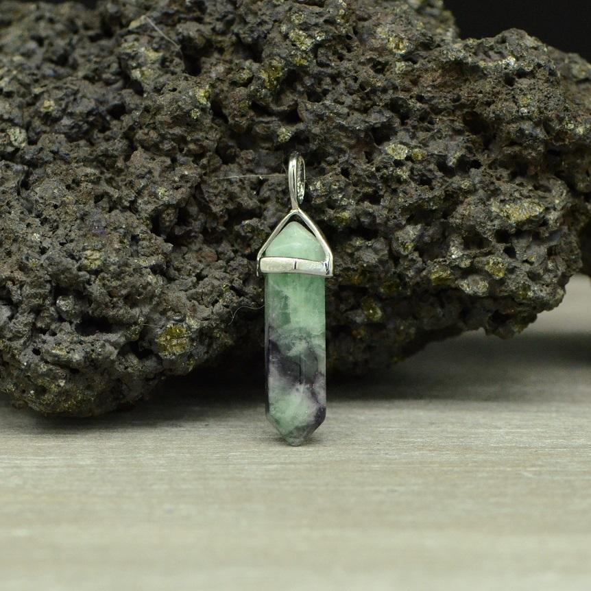 Pendentif "Concentration" en Fluorite Pointe - lespierresdubienetre