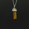 Pendentif "Confiance" Oeil de Tigre Pointe
