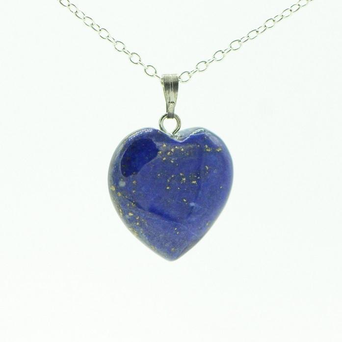Pendentif "Contrôle" en Lapis Lazuli Coeur 2 cm - lespierresdubienetre