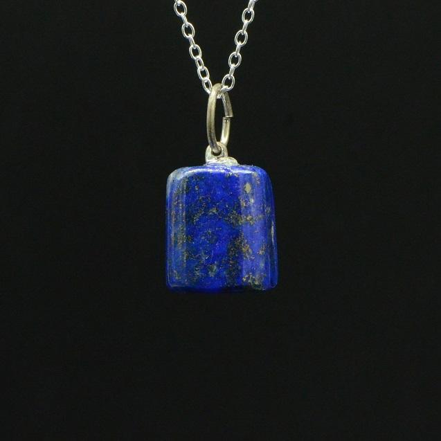 Pendentif "Contrôle" Roulé en Lapis Lazuli - lespierresdubienetre