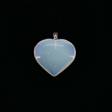 Pendentif "Douceur" Coeur en Opalite - lespierresdubienetre