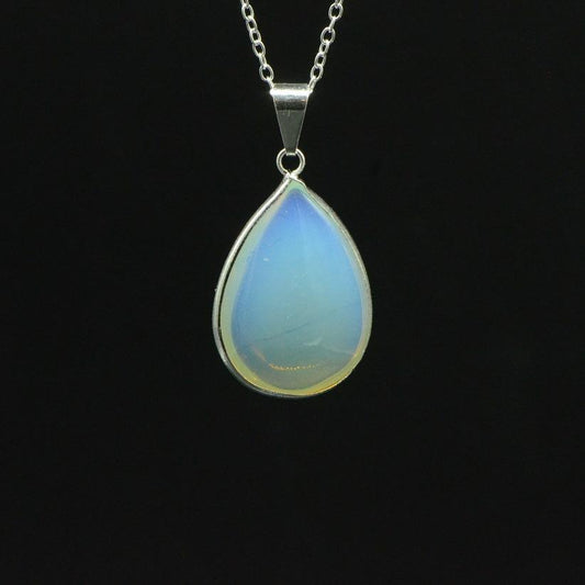 Pendentif "Douceur" Goutte en Opalite - lespierresdubienetre