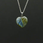Pendentif "Protection" en Coeur labradorite 2 cm - lespierresdubienetre