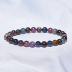 [PIÈCE RARE] Bracelet "Joie de vivre" en Saphir Multicolore A [TRES RARE] - lespierresdubienetre