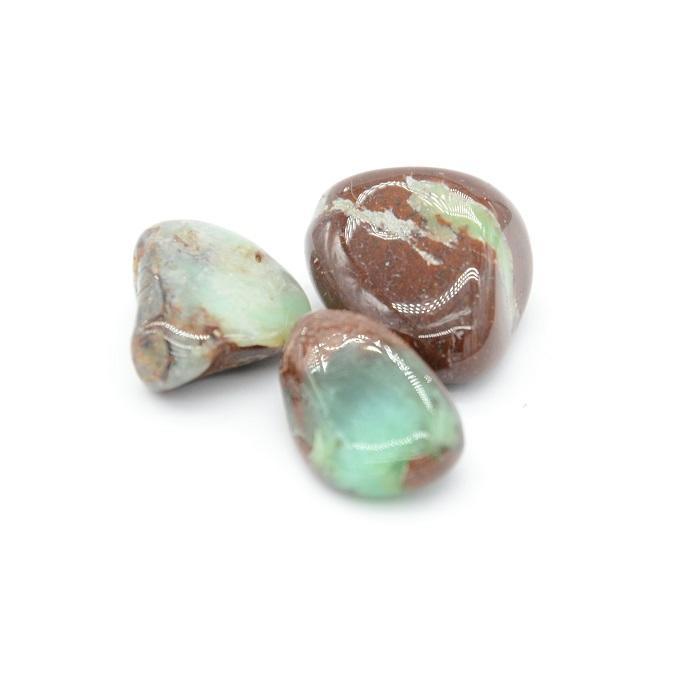 Pierre roulée "Réconfort" en Chrysoprase [RARE] (Lot de 30g) - lespierresdubienetre