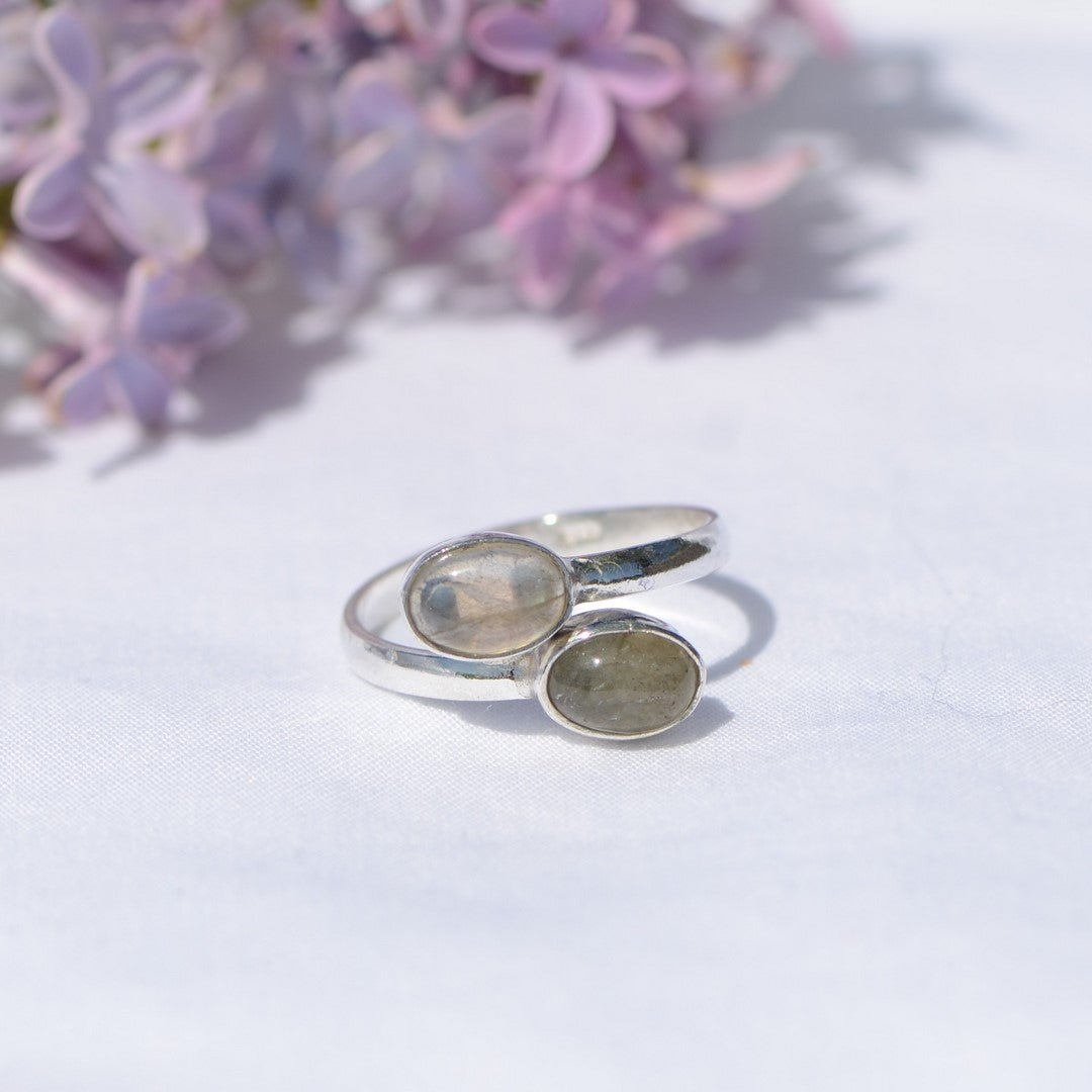 [RARE] Bague "Protection" en Labradorite AA & Argent 925 - lespierresdubienetre