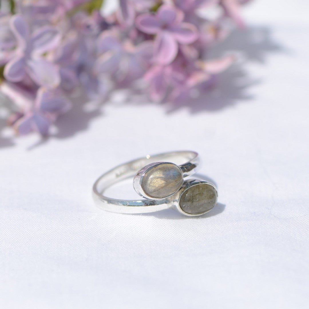 [RARE] Bague "Protection" en Labradorite AA & Argent 925 - lespierresdubienetre